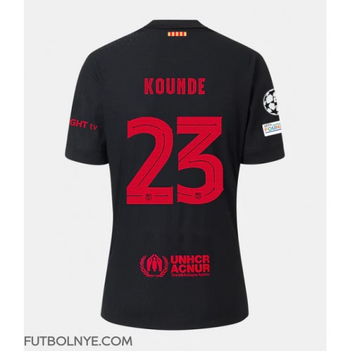 Camiseta Barcelona Jules Kounde #23 Visitante Equipación 2024-25 manga corta